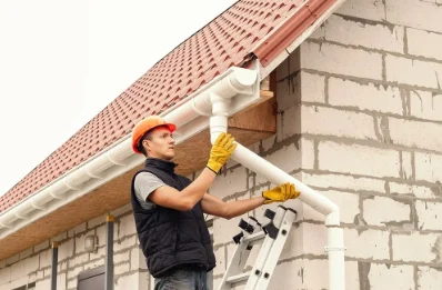 Pose et remplacement de gouttières à Barret